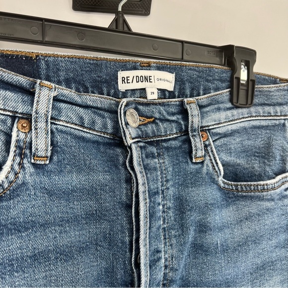 RE/DONE x Revolve Dusk Destroy Button Fly Distressed Ankle Jeans - Picture 7 of 16
